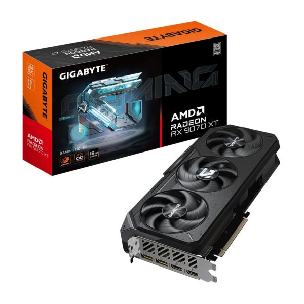 Gigabyte AMD Radeon RX 9070 XT GAMING OC 16GB GDDR6 Graphics Card, 4096 Streams, TBD MHz Core Clock, Triple Fan, RGB, 2x DisplayPorts / 2x HDMI Ports