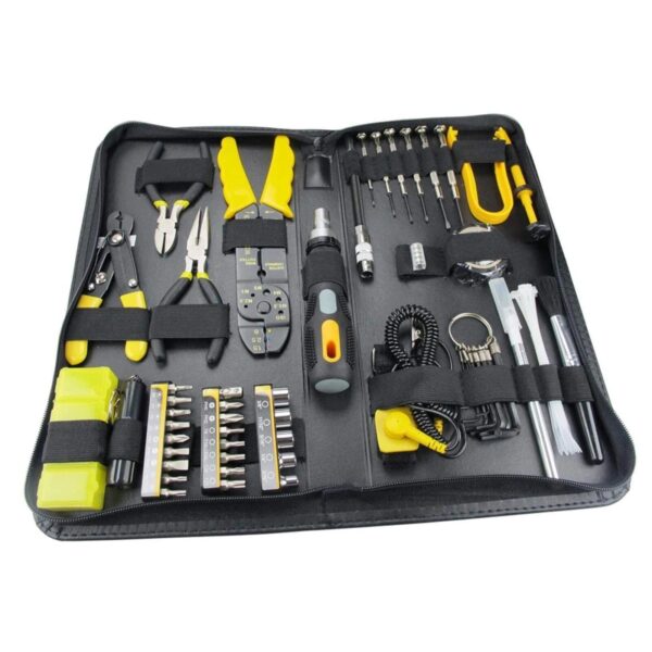 Sprotek 58 Piece Computer & Electronics Repair Tool Kit In A Case, All Tools Are Fully Demagnetized To Protect Your Computers Hard Drive Or Magnetic Media From Damage.
