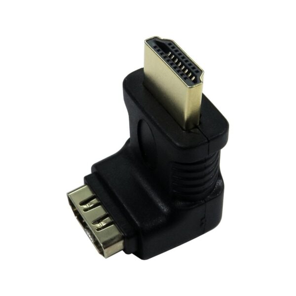 Target HDMI Right Angled Male To Female Adapter, Due To The Position Of The HDMI Port It Can Make 270 On Some Devices