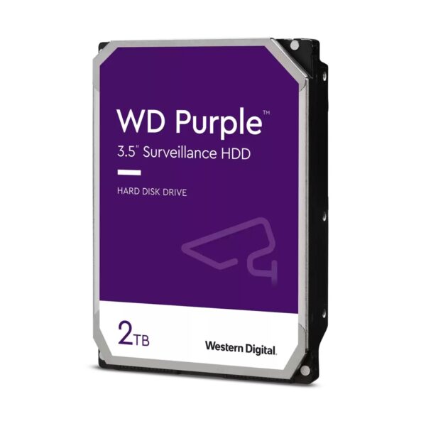 WD Purple WD23PURZ 2TB 3.5 5400RPM 64MB Cache SATA III Surveillance Internal Hard Drive