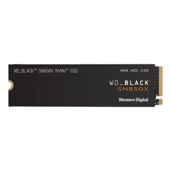 WD Black SN850X (WDS100T2X0E-00BCA0) 1TB NVMe SSD, M.2 Interface, PCIe Gen4, 2280, Read 7300MB/s, Write 6300MB/s, 5 Year Warranty