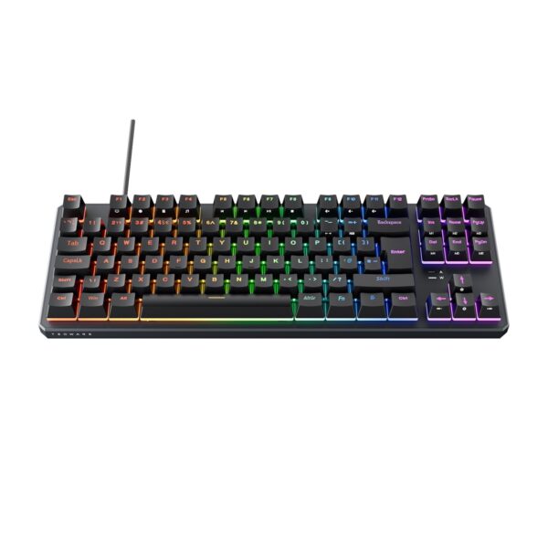 Tecware Phantom+ 80% TKL RGB Mechanical Gaming Keyboard with Wraith Red Switches Black