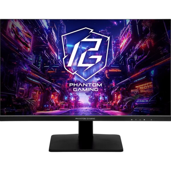 ASRock Phantom Gaming PG27FFX1B 27 Inch FHD (1920 x 1080) Flat IPS Gaming Monitor, 520Hz Refresh Rate 1ms Response Time, 2 x HDMI 2.1, 1 x DisplayPort 1.4, 2 x USB 3.2 Gen1 Type-A, 1 x USB 3.2 Gen1 Type-B, 1 x Headphone Out