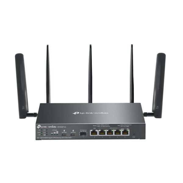 TP-Link Omada ER706WP-4G 4G+ Cat6 AX3000 Gigabit VPN Gateway with 4-Port PoE