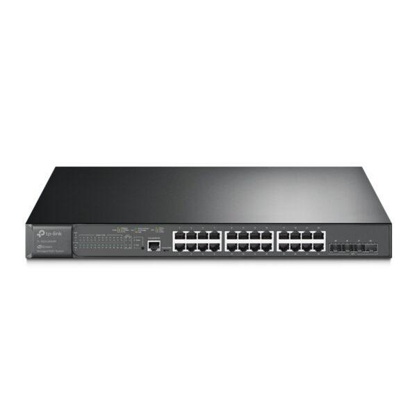 TP-Link JetStream TL-SG3428XMP 24-Port Metal Gigabit and 4-Port 10GE SFP+ L2+ Managed Switch with 24-Port PoE+ (384W)