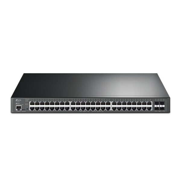 TP-Link TL-SG3452XP 48-Port L2+ Managed GbE PoE+ Access Switch w/ 4 x 10G SFP+ Ports & 3-Year Omada Hosted Cloud Controller
