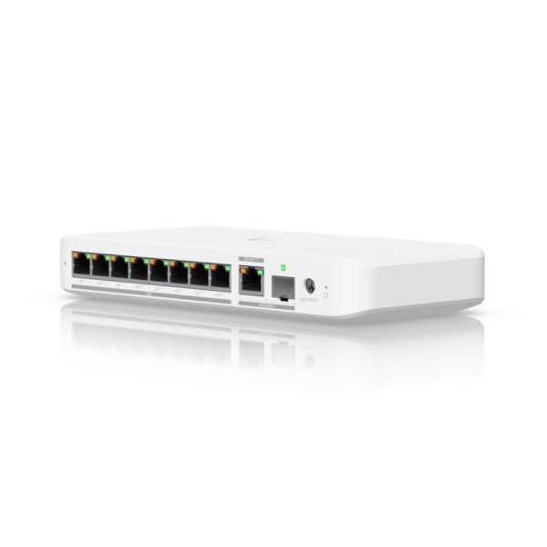 Ubiquiti USW-FLEX-2.5G-8-POE UniFi Flex 2.5G Ultra Compact 8 Port POE/USB-C Powered POE++ Managed Switch