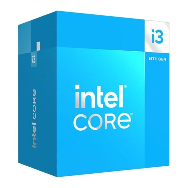 Intel Core i3 14100F 4 Core Processor 8 Threads, 3.5GHz up to 4.7GHz Turbo, Raptor Lake Refresh Socket LGA 1700 12MB Cache, 60W, Maximum Turbo Power 110W, No Graphics,