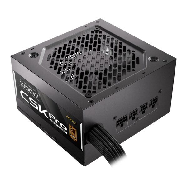 Antec CSK1000 PRO 1000W ATX 3.1 Power Supply - 80 PLUS Bronze, Semi-Modular, PCIe 5.1 Ready, 12V-2x6 Connector, Quiet 120mm Fan, UK Plug