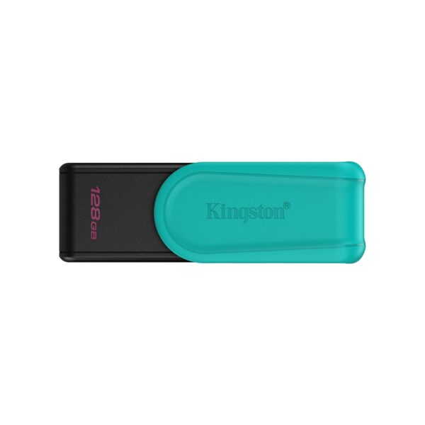 Kingston DataTraveler Exodia S DTXS/128GB USB Flash Drive, 128GB, USB 3.2, Black/Green, Swivel Cap Design