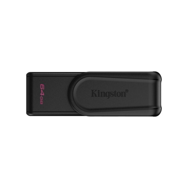 Kingston DataTraveler Exodia S DTXS/64GB USB Flash Drive, 64GB, USB 3.2,  Black, Swivel Cap Design