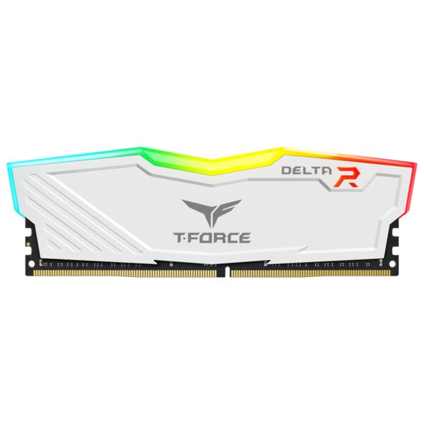 TEAM DELTA 8GB DESKTOP MEMORY, RGB, DDR4, 3600MHZ, CL16,  WHITE