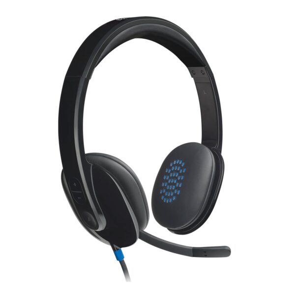 Logitech H540 USB Headset with Noise-Cancelling Mic and On Ear Controls
